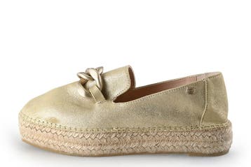 Fred de La Bretoniere Espadrilles in maat 38 Goud, Overige kleuren, Verzenden, Fred de La Bretoniere, Zo goed als nieuw