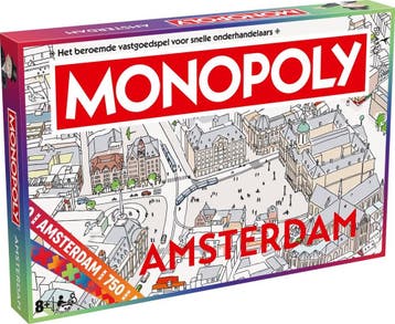 Monopoly Amsterdam (Nederlands) | Identity Games -, Hobby en Vrije tijd, Gezelschapsspellen | Bordspellen, Verzenden, Nieuw