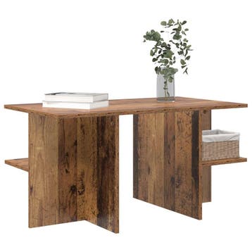 vidaXL Salontafel Oud hout 87 x 50 x 45 cm Geconstrueerd, Verzenden, Nieuw, 50 tot 100 cm, Minder dan 50 cm