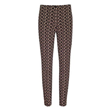 Cambio • pantalon Ros bruin motief • 36, Kleding | Dames, Broeken en Pantalons, Cambio, Bruin, Verzenden, Nieuw