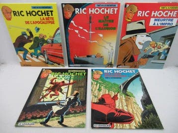 Ric Hochet T51 à 55 - 5x C - 5 Album - Eerste druk -, Nieuw