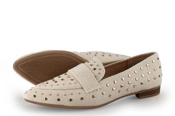 Nelson Loafers in maat 42 Beige, Kleding | Dames, Verzenden, Beige, Overige typen, Zo goed als nieuw