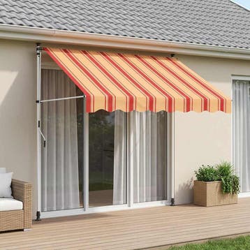 vidaXL Handmatig uitschuifbare luifel Multikleur 300 x 115 x, Verzenden, Nieuw