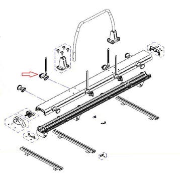 Thule VeloSlide Wheelholder With Strap (1x), Nieuw