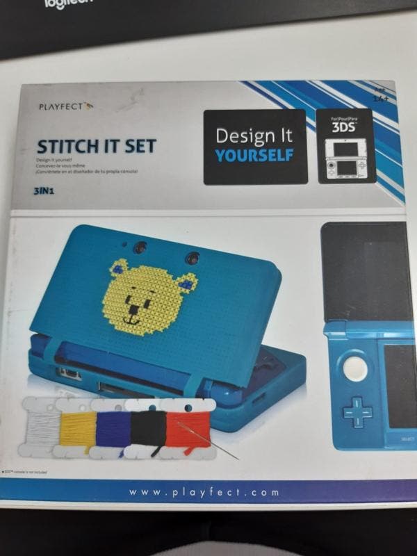 Stitch It Set 3in1 Blue Edition (3DS Accessoires), Spelcomputers en Games, Spelcomputers | Nintendo 2DS en 3DS, Zo goed als nieuw