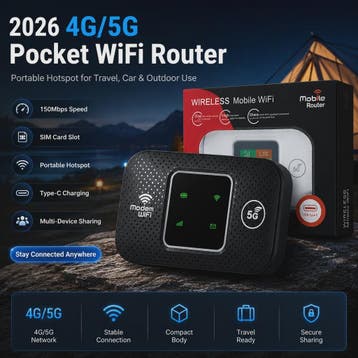 Draagbare 4G/5G Pocket WiFi Router MiFi Hotspot - 150Mbps Mo, Verzenden, Nieuw