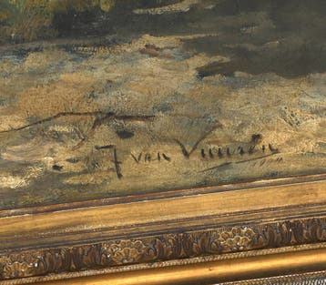 Jan van Vuuren (1871-1941), Landschap met poort te Elburg