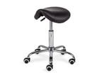 Ergonomische zadelkruk op wielen - verstelbaar - max. 150kg, Huis en Inrichting, Bureaustoelen, Zwart, Nieuw, Ophalen of Verzenden