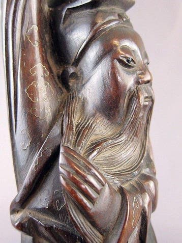 Figuur - Guan Yu, divinità guerriera cinese - Palissander -