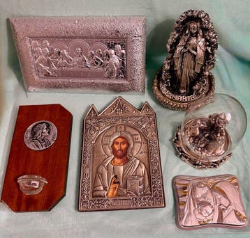 Italiaans zilver Religieuze devotionele kunst Laatste, Antiek en Kunst