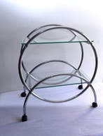 Serveerwagen - Chroom, Metaal, Glas, Nieuw