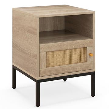 2dekans | Coast 2-delige set rattan nachtkastjes - open rek, Ophalen of Verzenden, Zo goed als nieuw