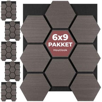 Akoestische panelen Sonic Shield houtlook - eiken grijs, Verzenden, Nieuw