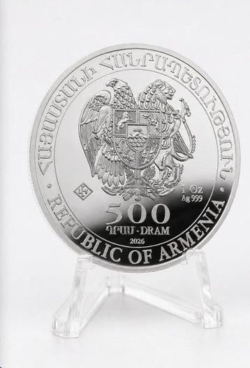 Armenië. 500 Dram 2026 – Noahs Ark – 1 oz Silver coin – Ag