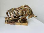 Exclusief S.Buru - sculptuur, signed-CHARGING BULL-2kg -
