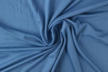 Viscose tricot Staalblauw - rol 10 meter, Verzenden, Nieuw