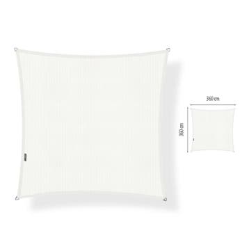 Schaduwdoek 3,6x3,6 vierkant Arctic white, Tuin en Terras, Schaduwdoeken, Ophalen of Verzenden, Nieuw