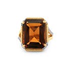 Zonder minimumprijs - Ring Zilver, Geelgoud verguld -, Nieuw