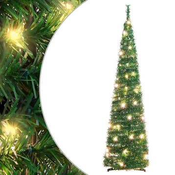 vidaXL Kunstkerstboom pop-up 50 LEDs 120 cm groen, Diversen, Kerst, Verzenden, Nieuw