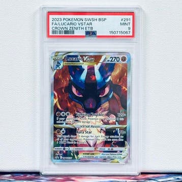 Pokémon Graded card - FA/LUCARIO VSTAR #291 - Pokémon - PSA, Hobby en Vrije tijd, Verzamelkaartspellen | Pokémon, Nieuw