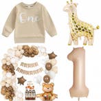 Baby rompertje Giraf natural met bruine opdruk, Nieuw, Sweet-One, Shirtje of Longsleeve, Verzenden