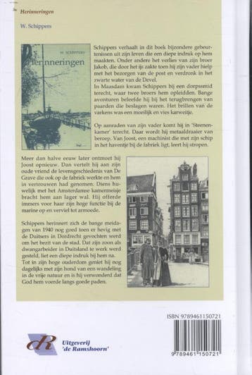 Herinneringen / Schippersserie / 47 9789461150721, Verzenden, Zo goed als nieuw, Willem Schippers