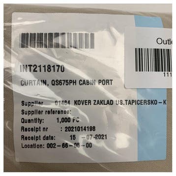 Bieden: Quicksilver 675 Pilothouse curtain for, Watersport en Boten, Ophalen of Verzenden, Nieuw, Kombuis en Sanitair, Zeilboot of Motorboot