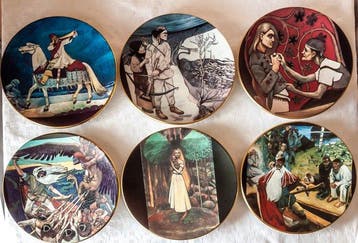Arabia - Akseli Gallen-Kallela - Wandbord - Keramiek, Antiek en Kunst, Antiek | Glas en Kristal