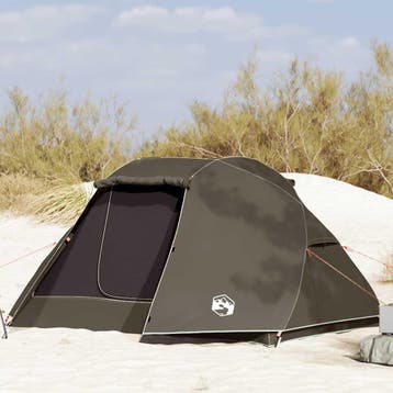 vidaXL Vistent 5-persoons waterdicht bruin, Caravans en Kamperen, Tentaccessoires, Verzenden, Nieuw