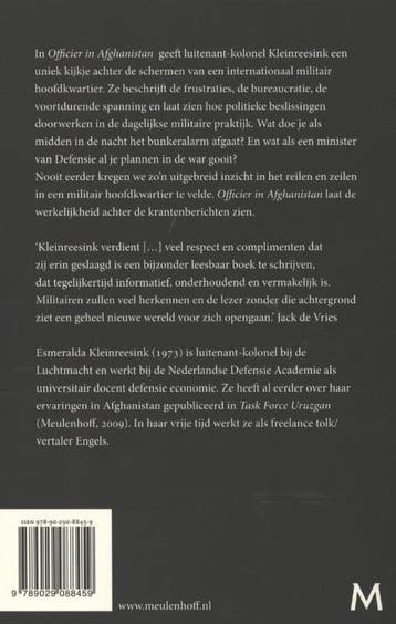 Officier in Afghanistan 9789029088459 Esmeralda Kleinreesink, Boeken, Verzenden, Gelezen, Esmeralda Kleinreesink