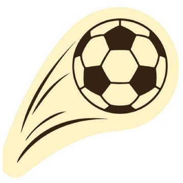 Callebaut Chocoladedecoratie Voetbal Schopbeweging 144st., Verzenden, Nieuw
