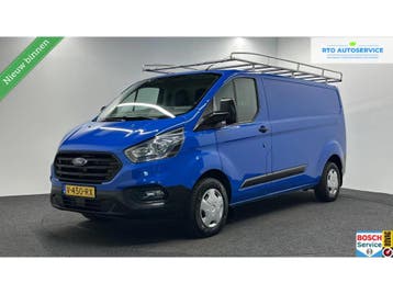 Zakelijke lease - Ford Transit Custom 300 2.0 TDCI L2H1, Stof, Gebruikt, Blauw, Handgeschakeld