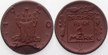 1 Mark 1920 Staatliche Notmunten, Postzegels en Munten, Munten | Europa | Niet-Euromunten, Verzenden