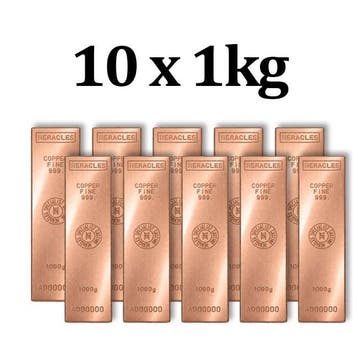 10 kilograms - Koper .999 - 10 x 1 Kilo Heracles Specialist