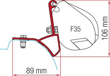 Fiamma Trafic/Vivaro/Talento/NV300/Rapido Mirande S Kit F35, Caravans en Kamperen, Ophalen of Verzenden, Nieuw