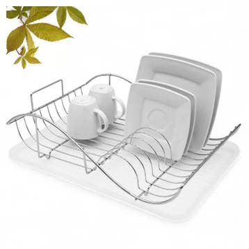 RVS Afdruiprek met Lekbak 43x32 cm – Afwasrek voor Borden &, Ophalen of Verzenden, Nieuw