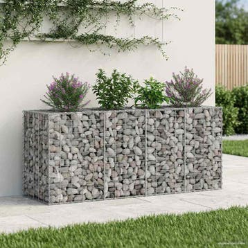vidaXL Gabion Verhoogd Bed 170 x 50 x 80 cm Gegalvaniseerd, Verzenden, Nieuw, IJzer