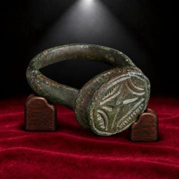 Middeleeuwen, kruisvaardersperiode Brons Bronzen ring met
