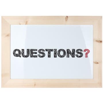 Whiteboard Steigerhout Blank 40x50cm, Nieuw in verpakking