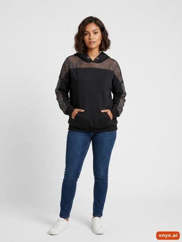 TRENDYOL Hoodies Dames maat 36 Zwart Vintage, Kleding | Dames, Truien en Vesten, Ophalen of Verzenden, Nieuw