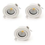 Bundel | 3x LED Inbouwspot | VARDA | 6W, Ophalen of Verzenden, Nieuw, Plafondspot of Wandspot, Led