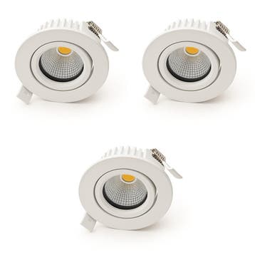 Bundel | 3x LED Inbouwspot | VARDA | 6W, Huis en Inrichting, Ophalen of Verzenden, Nieuw, Plafondspot of Wandspot, Led