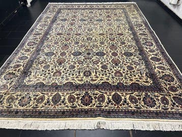 Isphahan korkwol met zijde - Vloerkleed - 410 cm - 295 cm, Nieuw