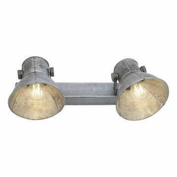 Paul Neuhaus Samia plafondlamp 2-lichts E27 industrieel m..., Ophalen of Verzenden, Nieuw