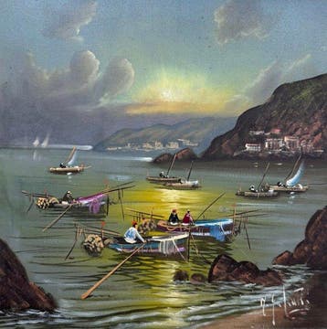 Mario Galante (XX) - Preparativi per la pesca