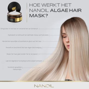 Nanoil Algae Hair Mask - 300ml, Ophalen of Verzenden, Nieuw, Haarverzorger of -hersteller