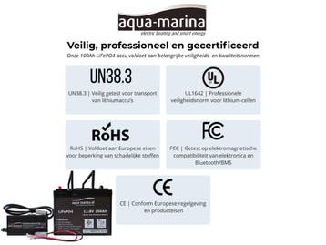 Lithium LiFePO4 Accu 12 Volt 100Ah Bluetooth | Lichtgewicht, Caravans en Kamperen, Camper-accessoires, Ophalen of Verzenden, Nieuw