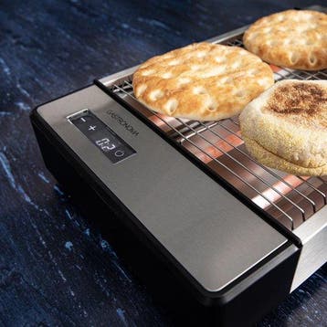 Gastronoma 18140003 - Platte broodrooster met groot toastopp, Verzenden, Zo goed als nieuw