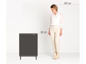 Brabantia Bo Touch Bin Hi Prullenbak - 60 liter - Soft-touch, Huis en Inrichting, Verzenden, Nieuw