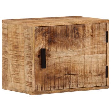 vidaXL Nachtkastje wandgemonteerd 40x30x25 cm massief, Verzenden, Nieuw, Hout